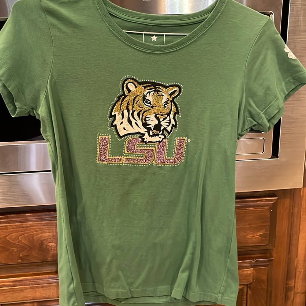LSU sparkles St Patty’s day shirt